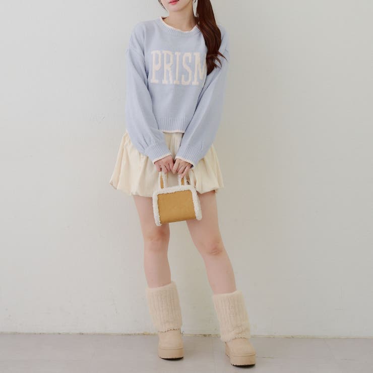 モール配色ラインロゴニット | RMAF　NICE CLAUP / OLIVE des OLIVE | 詳細画像19 