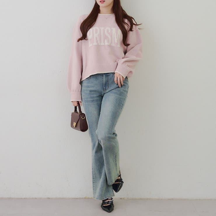 モール配色ラインロゴニット | RMAF　NICE CLAUP / OLIVE des OLIVE | 詳細画像5 