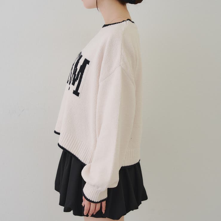 モール配色ラインロゴニット | RMAF　NICE CLAUP / OLIVE des OLIVE | 詳細画像29 