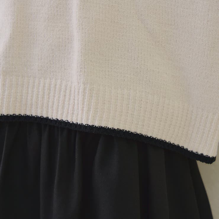 モール配色ラインロゴニット | RMAF　NICE CLAUP / OLIVE des OLIVE | 詳細画像34 