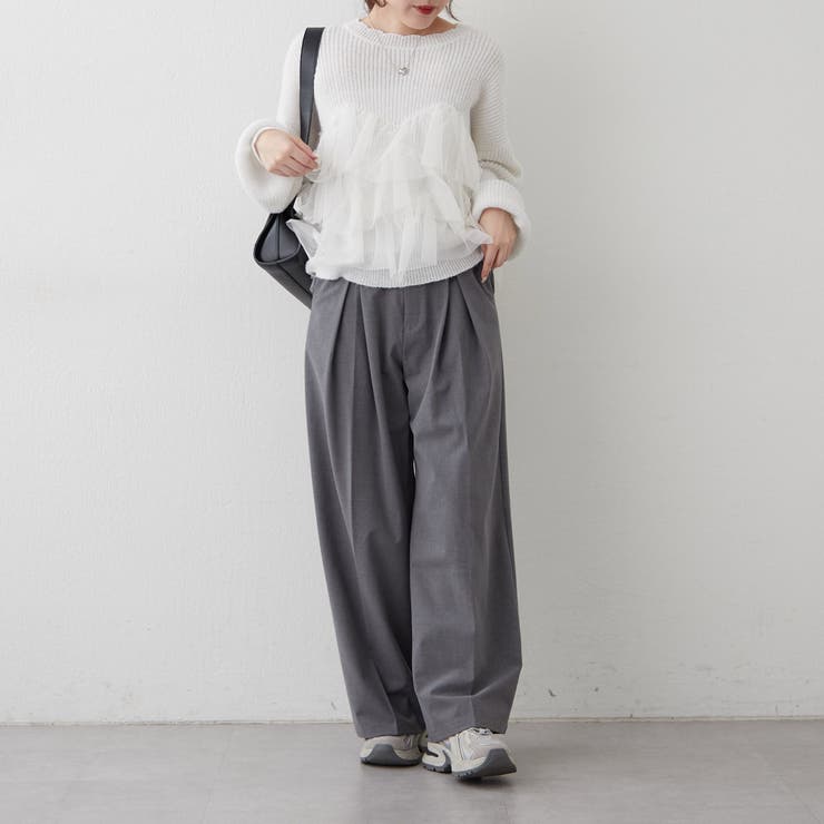 チュール付ラメニット | NICE CLAUP / OLIVE des OLIVE　OUTLET | 詳細画像11 