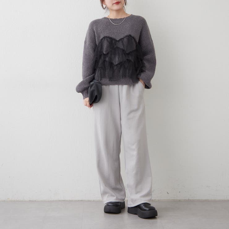 チュール付ラメニット | NICE CLAUP / OLIVE des OLIVE　OUTLET | 詳細画像30 