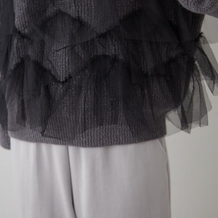 チュール付ラメニット | NICE CLAUP / OLIVE des OLIVE　OUTLET | 詳細画像37 