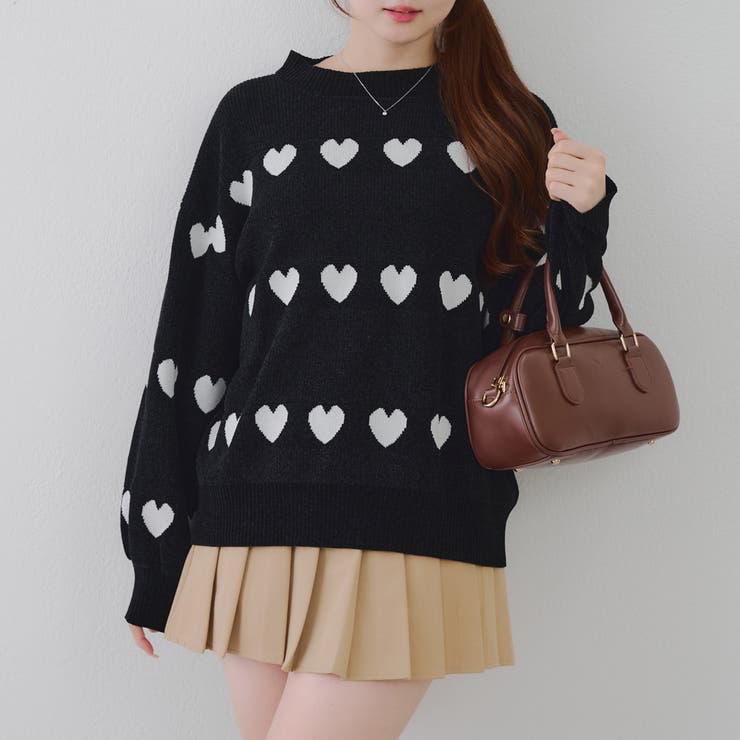 ベロアモールたっぷりハートニット | NICE CLAUP / OLIVE des OLIVE　OUTLET | 詳細画像41 