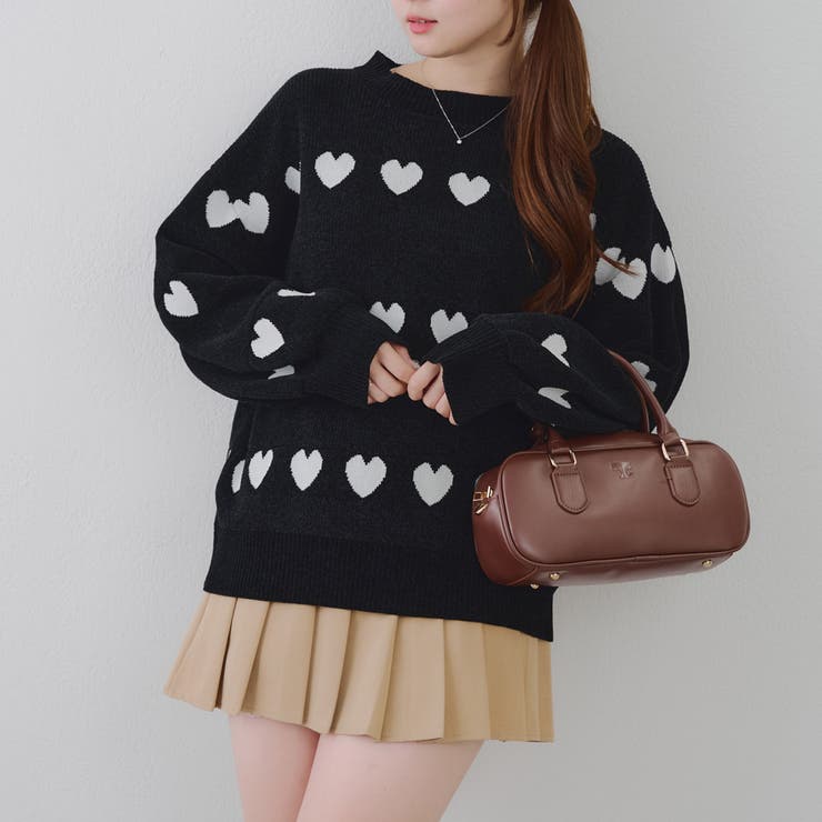 ベロアモールたっぷりハートニット | NICE CLAUP / OLIVE des OLIVE　OUTLET | 詳細画像44 