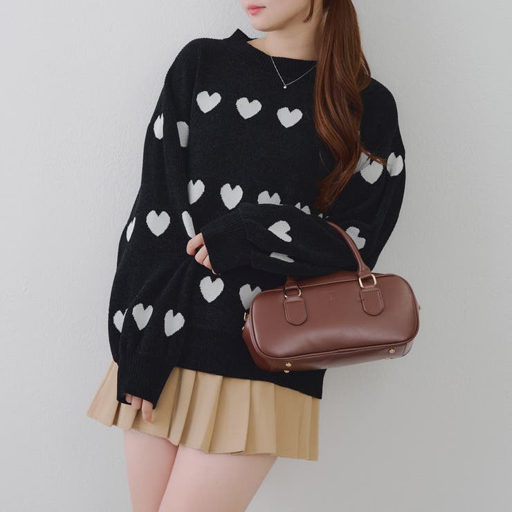 ベロアモールたっぷりハートニット | NICE CLAUP / OLIVE des OLIVE　OUTLET | 詳細画像45 