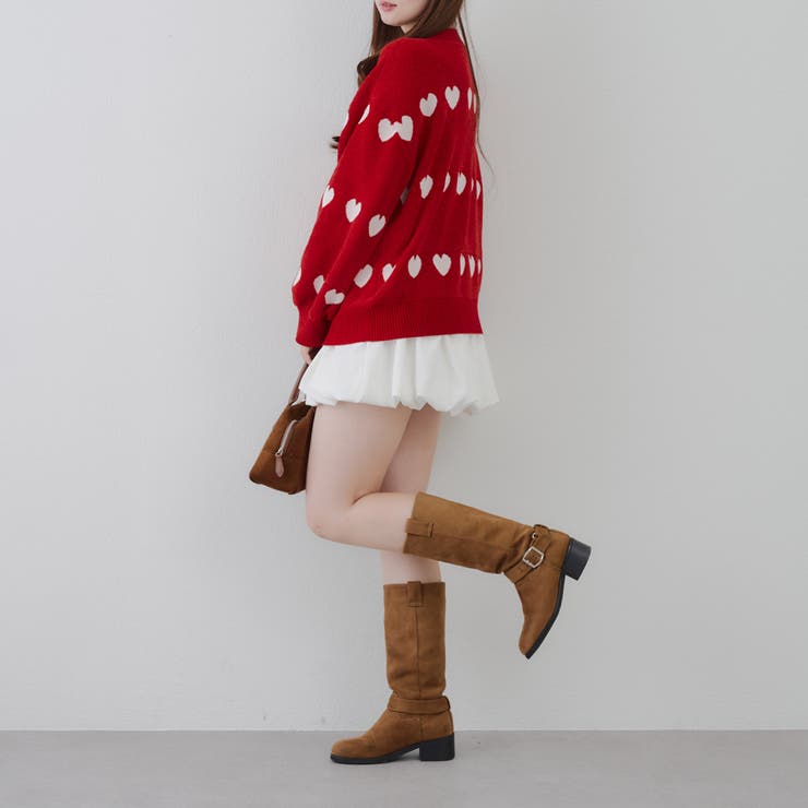 ベロアモールたっぷりハートニット | NICE CLAUP / OLIVE des OLIVE　OUTLET | 詳細画像55 