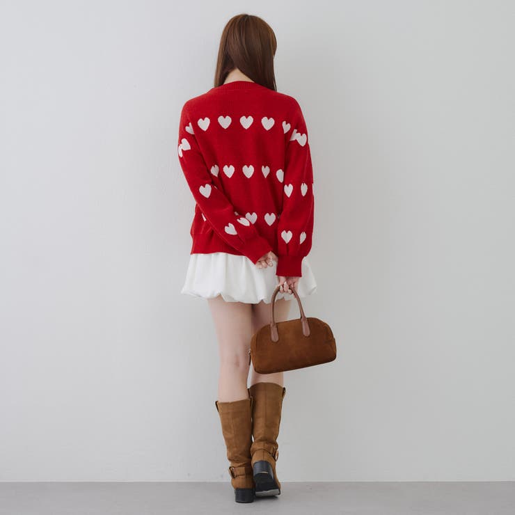 ベロアモールたっぷりハートニット | NICE CLAUP / OLIVE des OLIVE　OUTLET | 詳細画像56 