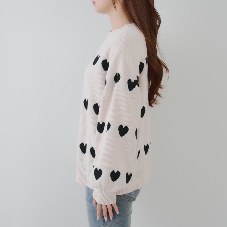 ベロアモールたっぷりハートニット | NICE CLAUP / OLIVE des OLIVE　OUTLET | 詳細画像59 