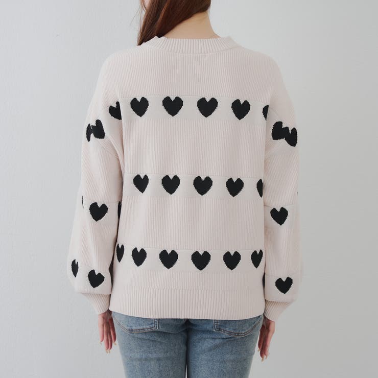 ベロアモールたっぷりハートニット | NICE CLAUP / OLIVE des OLIVE　OUTLET | 詳細画像60 