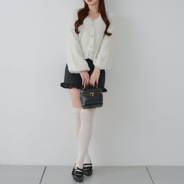 【5色展開】裾レースリボン釦カーディガン | RMAF　NICE CLAUP / OLIVE des OLIVE | 詳細画像16 