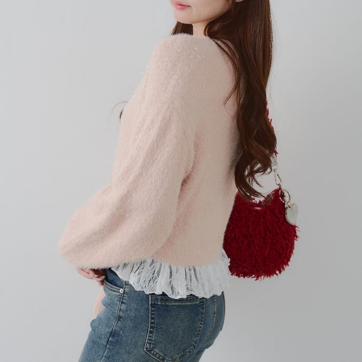 【5色展開】裾レースリボン釦カーディガン | RMAF　NICE CLAUP / OLIVE des OLIVE | 詳細画像22 