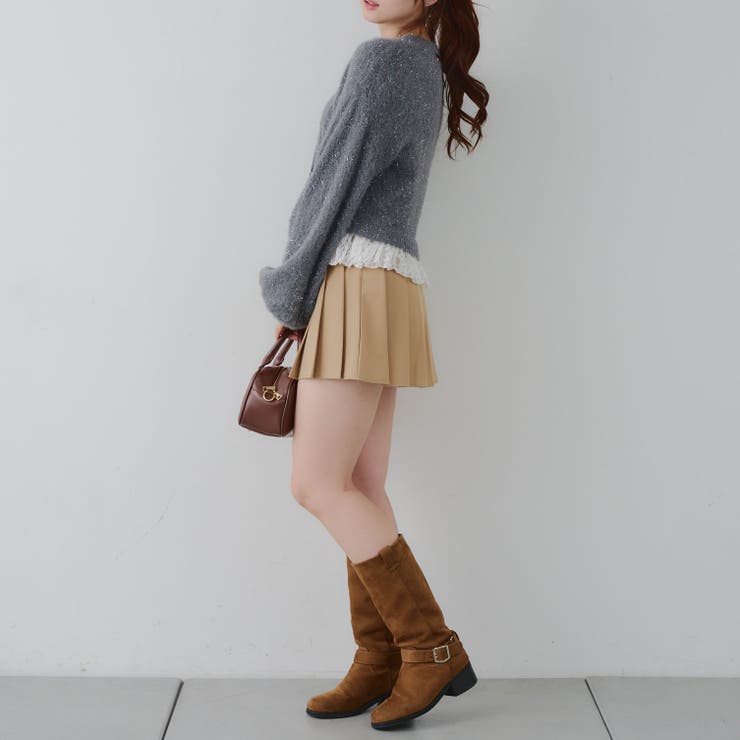 【5色展開】裾レースリボン釦カーディガン | RMAF　NICE CLAUP / OLIVE des OLIVE | 詳細画像34 