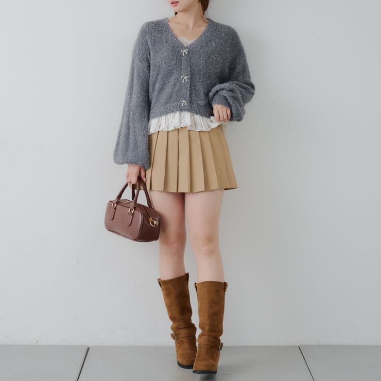 【5色展開】裾レースリボン釦カーディガン | RMAF　NICE CLAUP / OLIVE des OLIVE | 詳細画像35 