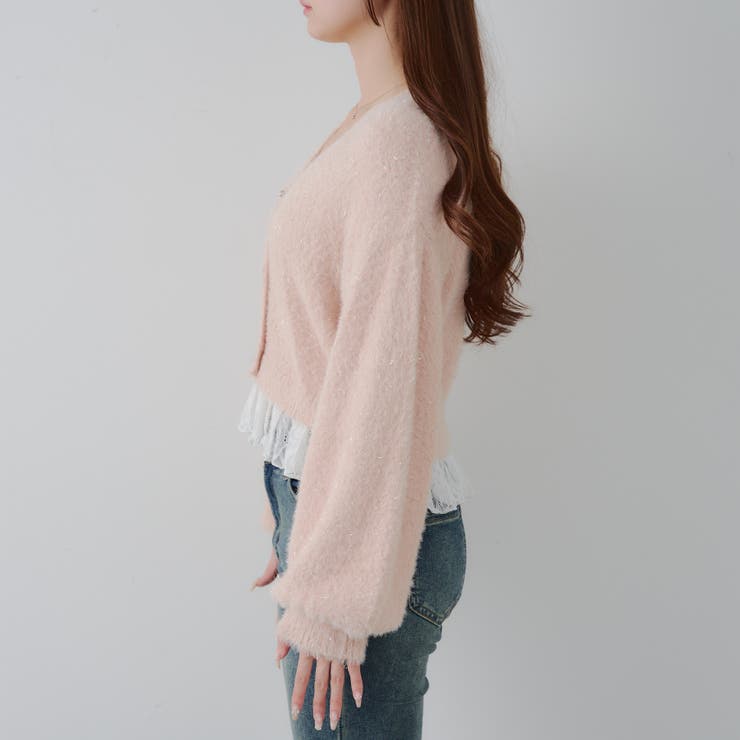 【5色展開】裾レースリボン釦カーディガン | RMAF　NICE CLAUP / OLIVE des OLIVE | 詳細画像37 