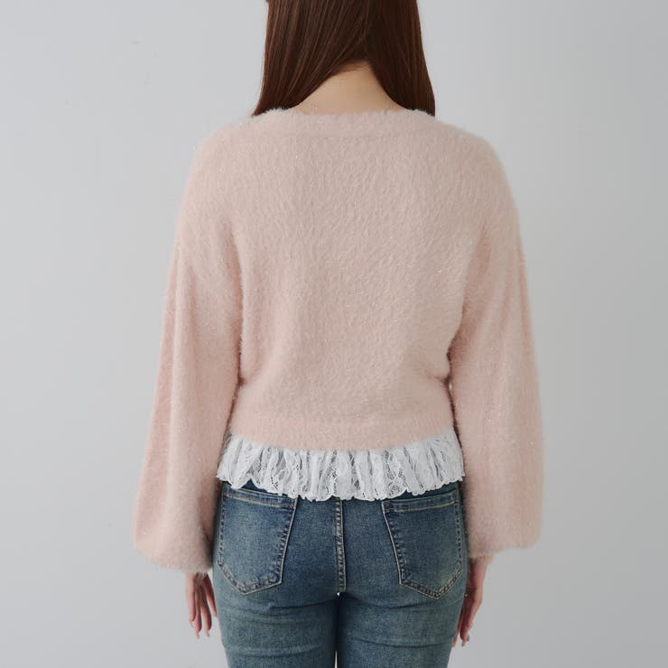 【5色展開】裾レースリボン釦カーディガン | RMAF　NICE CLAUP / OLIVE des OLIVE | 詳細画像38 