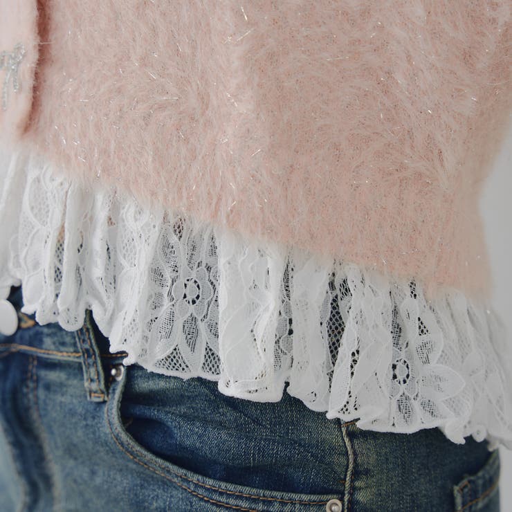 【5色展開】裾レースリボン釦カーディガン | RMAF　NICE CLAUP / OLIVE des OLIVE | 詳細画像41 