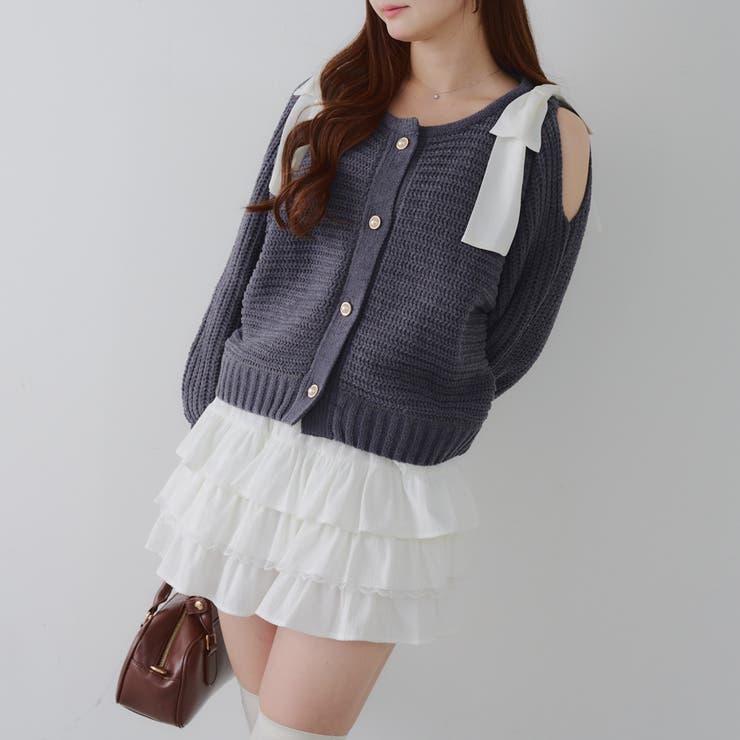 肩リボンモールプルオーバー | NICE CLAUP / OLIVE des OLIVE　OUTLET | 詳細画像5 