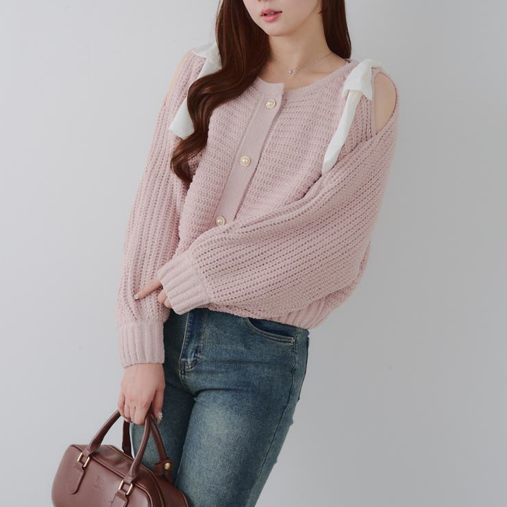 肩リボンモールプルオーバー | NICE CLAUP / OLIVE des OLIVE　OUTLET | 詳細画像14 