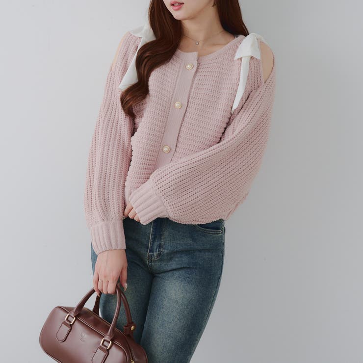 肩リボンモールプルオーバー | NICE CLAUP / OLIVE des OLIVE　OUTLET | 詳細画像19 