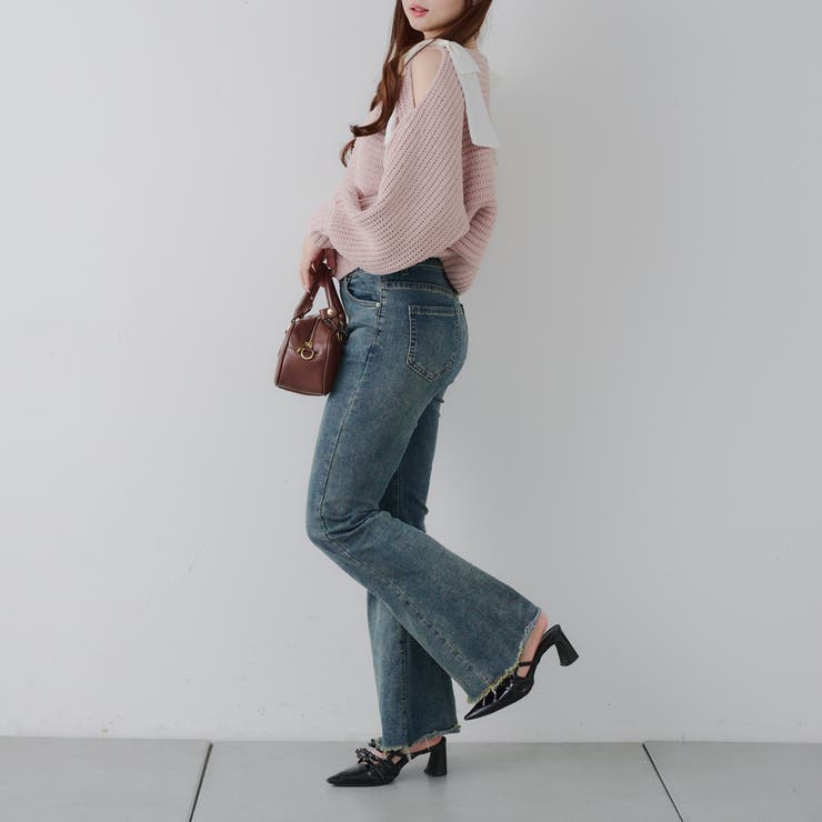 肩リボンモールプルオーバー | NICE CLAUP / OLIVE des OLIVE　OUTLET | 詳細画像21 