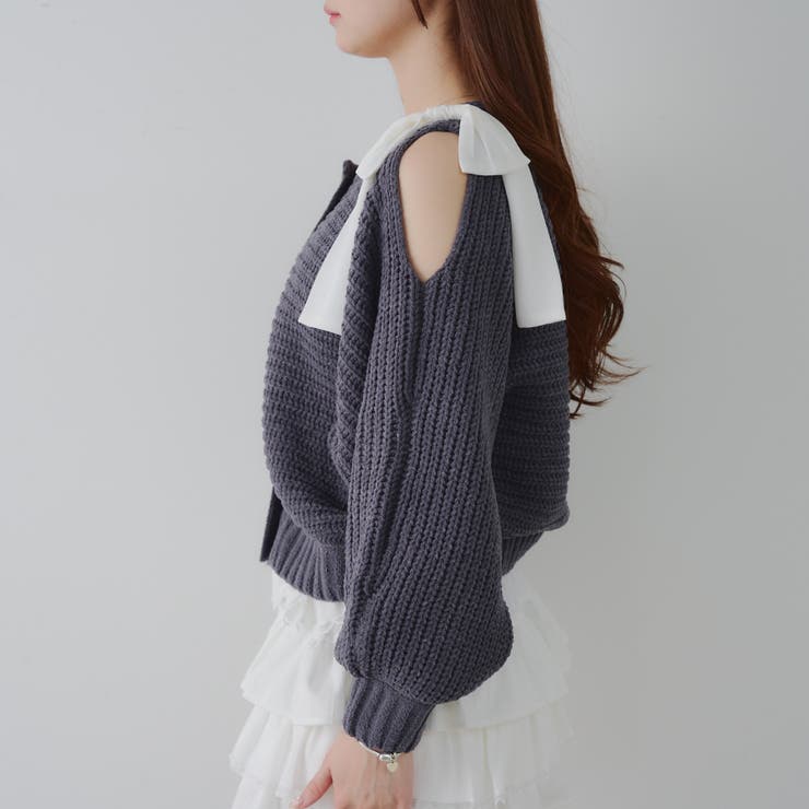 肩リボンモールプルオーバー | NICE CLAUP / OLIVE des OLIVE　OUTLET | 詳細画像35 