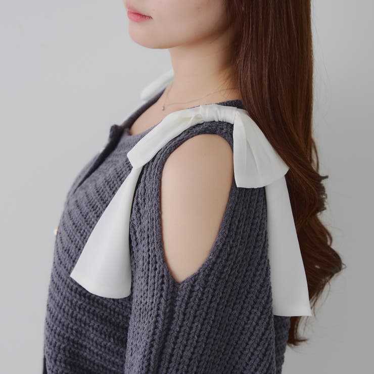 肩リボンモールプルオーバー | NICE CLAUP / OLIVE des OLIVE　OUTLET | 詳細画像40 