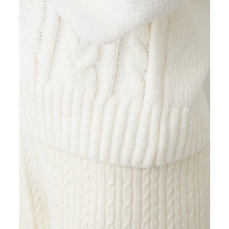 レースアップモールケーブルニット | NICE CLAUP / OLIVE des OLIVE　OUTLET | 詳細画像64 