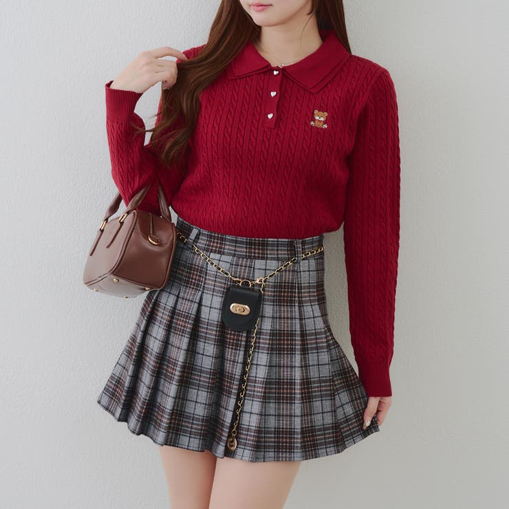 くまさんケーブルポロニット | NICE CLAUP / OLIVE des OLIVE　OUTLET | 詳細画像9 