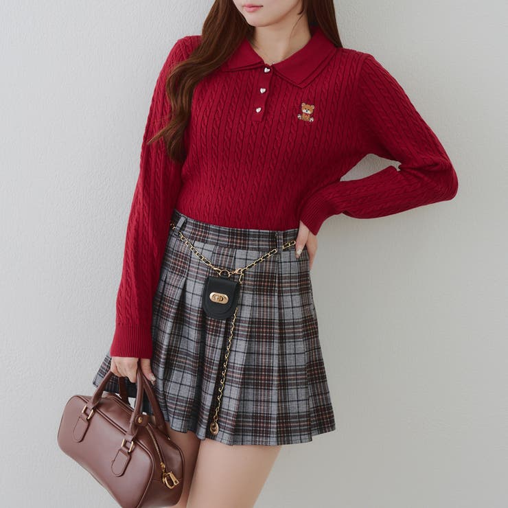 くまさんケーブルポロニット | NICE CLAUP / OLIVE des OLIVE　OUTLET | 詳細画像10 