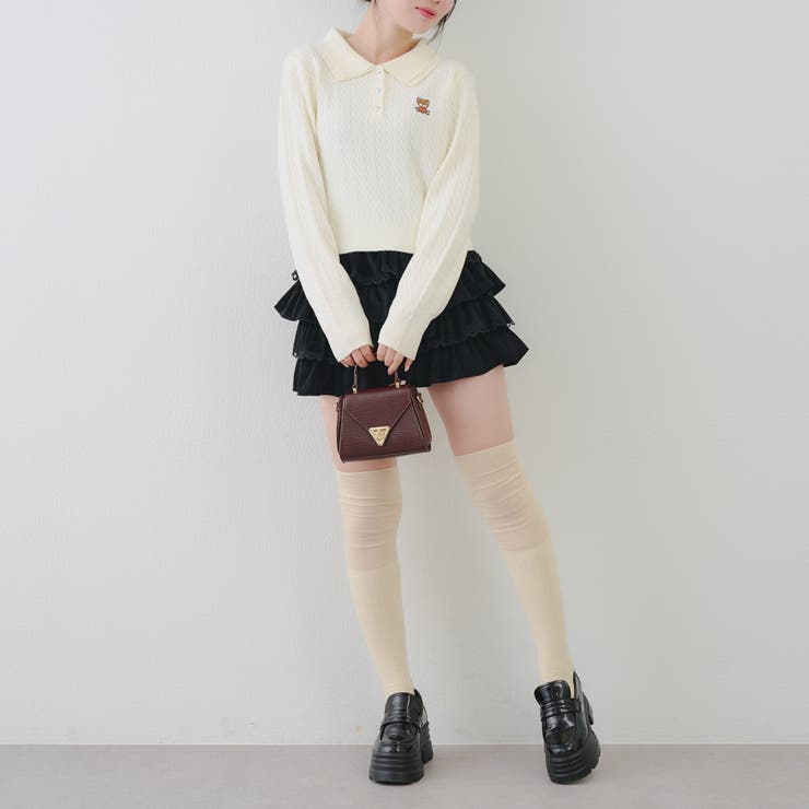 くまさんケーブルポロニット | NICE CLAUP / OLIVE des OLIVE　OUTLET | 詳細画像28 