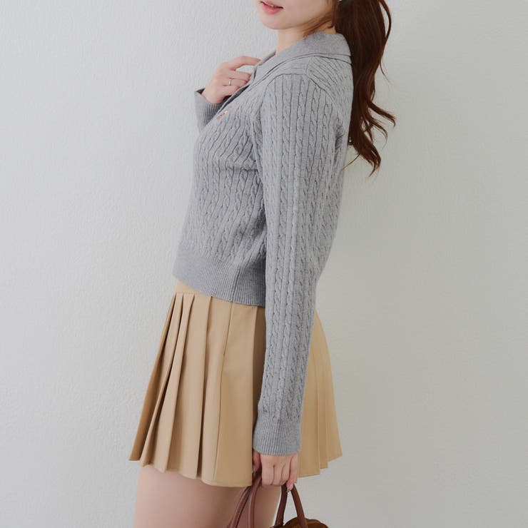 くまさんケーブルポロニット | NICE CLAUP / OLIVE des OLIVE　OUTLET | 詳細画像34 