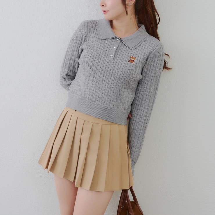 くまさんケーブルポロニット | NICE CLAUP / OLIVE des OLIVE　OUTLET | 詳細画像35 
