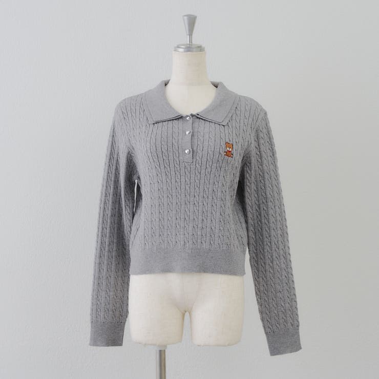 くまさんケーブルポロニット | NICE CLAUP / OLIVE des OLIVE　OUTLET | 詳細画像38 