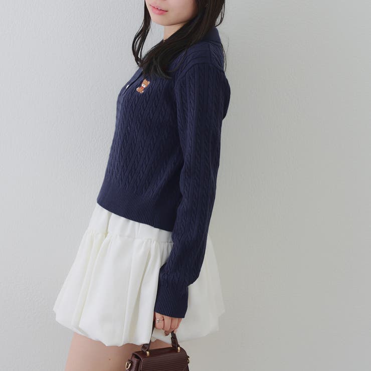 くまさんケーブルポロニット | NICE CLAUP / OLIVE des OLIVE　OUTLET | 詳細画像45 