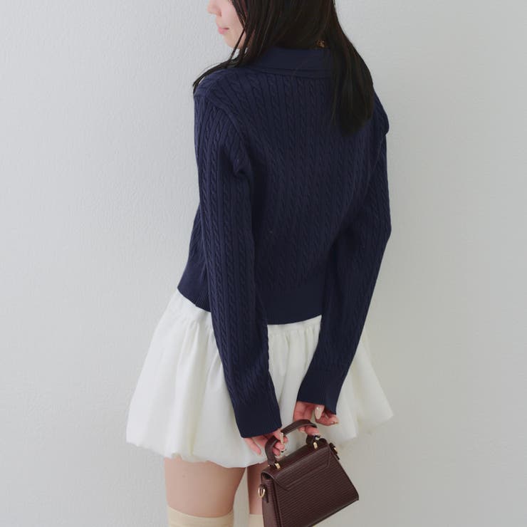 くまさんケーブルポロニット | NICE CLAUP / OLIVE des OLIVE　OUTLET | 詳細画像46 