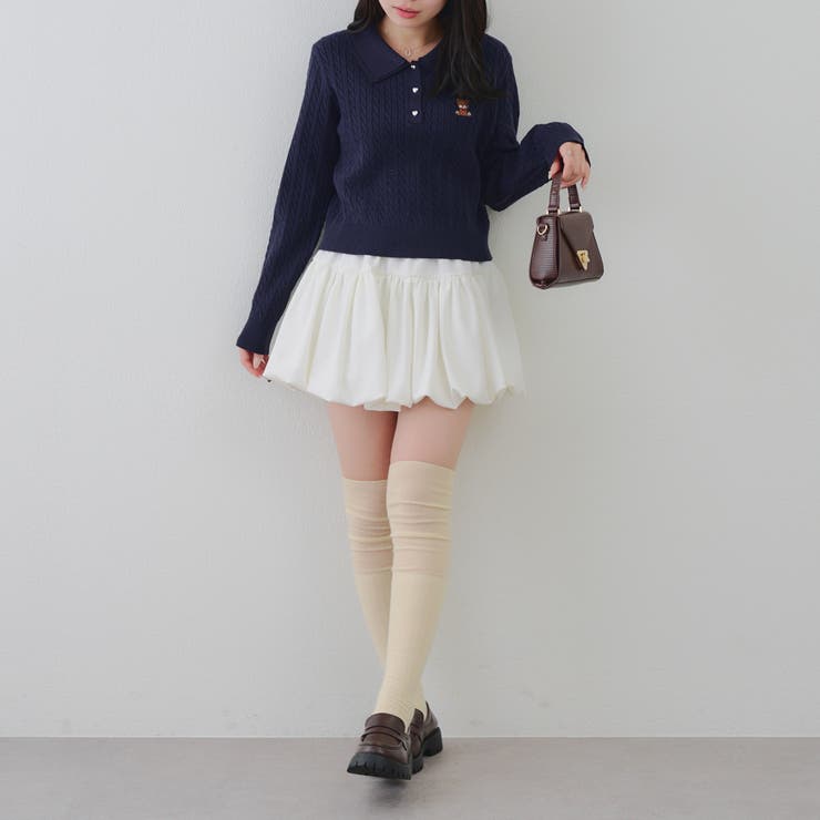 くまさんケーブルポロニット | NICE CLAUP / OLIVE des OLIVE　OUTLET | 詳細画像50 