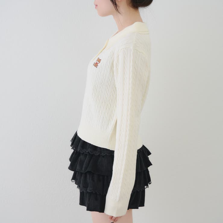 くまさんケーブルポロニット | NICE CLAUP / OLIVE des OLIVE　OUTLET | 詳細画像53 