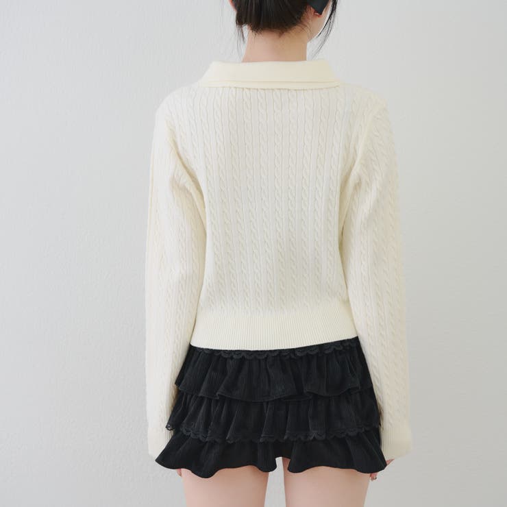 くまさんケーブルポロニット | NICE CLAUP / OLIVE des OLIVE　OUTLET | 詳細画像54 