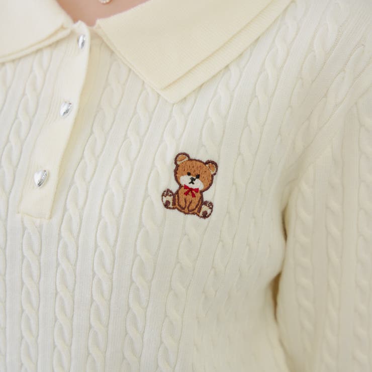 くまさんケーブルポロニット | NICE CLAUP / OLIVE des OLIVE　OUTLET | 詳細画像56 