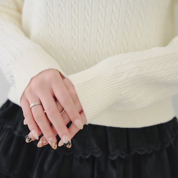 くまさんケーブルポロニット | NICE CLAUP / OLIVE des OLIVE　OUTLET | 詳細画像57 