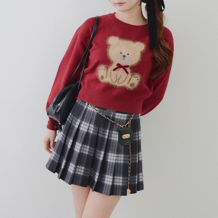 リボンくまさんニット | NICE CLAUP / OLIVE des OLIVE　OUTLET | 詳細画像4 