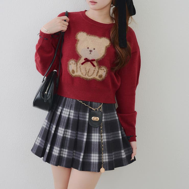 リボンくまさんニット | NICE CLAUP / OLIVE des OLIVE　OUTLET | 詳細画像7 