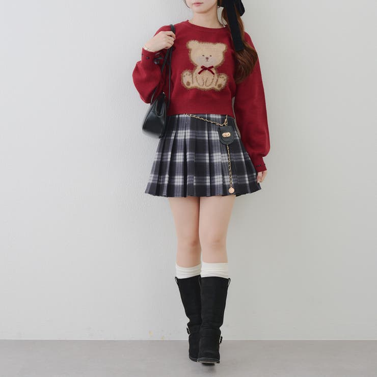 リボンくまさんニット | NICE CLAUP / OLIVE des OLIVE　OUTLET | 詳細画像8 