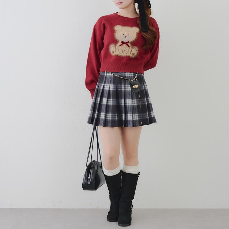 リボンくまさんニット | NICE CLAUP / OLIVE des OLIVE　OUTLET | 詳細画像11 