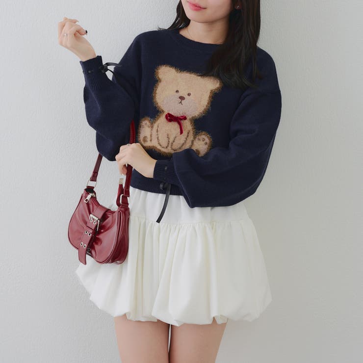 リボンくまさんニット | NICE CLAUP / OLIVE des OLIVE　OUTLET | 詳細画像14 