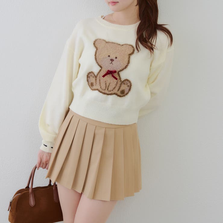 リボンくまさんニット | NICE CLAUP / OLIVE des OLIVE　OUTLET | 詳細画像23 