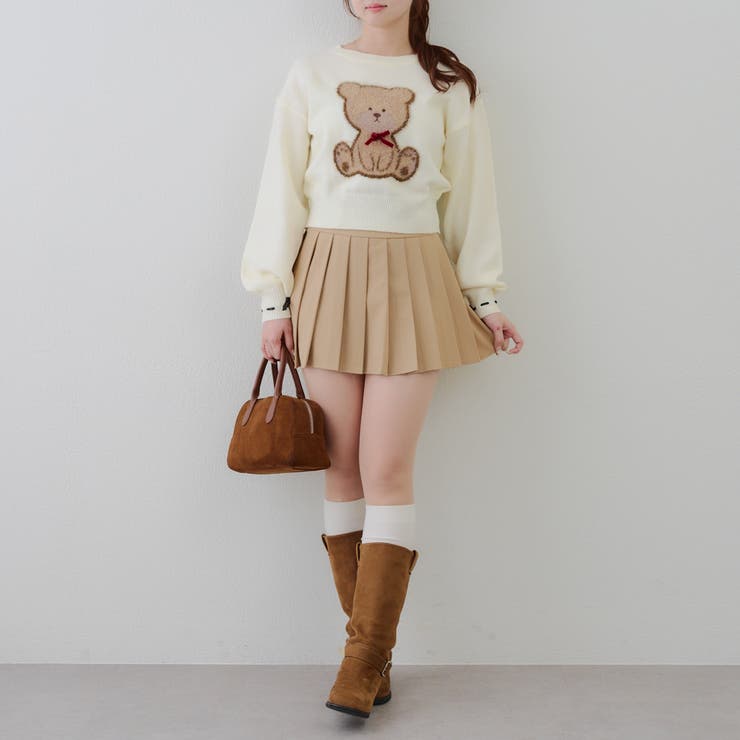 リボンくまさんニット | NICE CLAUP / OLIVE des OLIVE　OUTLET | 詳細画像25 