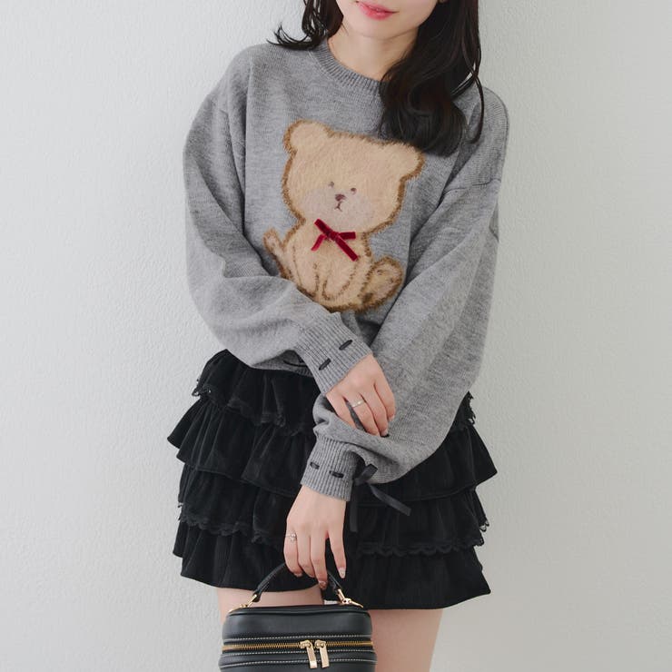 リボンくまさんニット | NICE CLAUP / OLIVE des OLIVE　OUTLET | 詳細画像29 