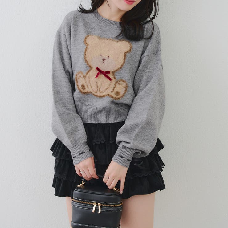 リボンくまさんニット | NICE CLAUP / OLIVE des OLIVE　OUTLET | 詳細画像31 